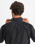 SPORTFUL Cycling rain jacket - HOT PACK NORAIN - black