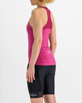 SPORTFUL Cycling tank top - KELLY - cyclamen