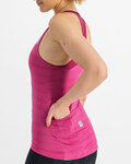 SPORTFUL Cycling tank top - KELLY - cyclamen