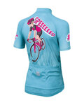 SPORTFUL Cycling short sleeve jersey - SUPER GIRL - blue