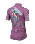 SPORTFUL Cycling short sleeve jersey - SUPER GIRL - purple
