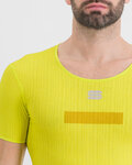 SPORTFUL Cycling short sleeve t-shirt - PRO BASELAYER - yellow