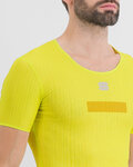 SPORTFUL Cycling short sleeve t-shirt - PRO BASELAYER - yellow