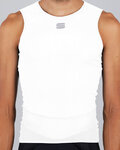 SPORTFUL Cycling sleeve less t-shirt - PRO TERMO - white