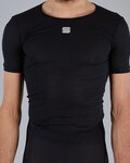 SPORTFUL Cycling short sleeve t-shirt - THERMODYNAMIC LITE - black