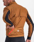 SPORTFUL Cycling windproof jacket - FIANDRE WARM - brown