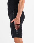 SPORTFUL Cycling shorts without bib - SUPERGIARA - black