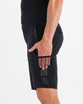 SPORTFUL Cycling shorts without bib - SUPERGIARA - black
