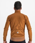 SPORTFUL Cycling thermal jacket - SUPER - brown