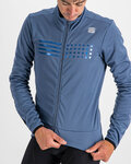 SPORTFUL Cycling thermal jacket - TEMPO - blue