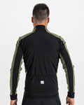 SPORTFUL Cycling windproof jacket - NEO SOFTSHELL - green/black