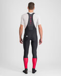 SPORTFUL Cycling long bib trousers - CLASSIC - black/red