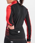 SPORTFUL Cycling windproof jacket - NEO SOFTSHELL - red/black