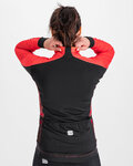 SPORTFUL Cycling windproof jacket - NEO SOFTSHELL - red/black