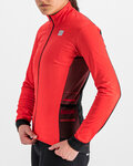 SPORTFUL Cycling windproof jacket - NEO SOFTSHELL - red/black