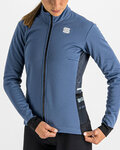 SPORTFUL Cycling windproof jacket - NEO SOFTSHELL - blue/black