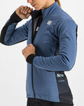 SPORTFUL Cycling windproof jacket - NEO SOFTSHELL - blue/black