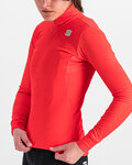 SPORTFUL Cycling winter long sleeve jersey - KELLY THERMAL - red