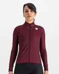 SPORTFUL Cycling winter long sleeve jersey - KELLY THERMAL - bordeaux