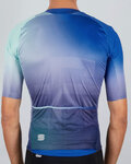 SPORTFUL Cycling short sleeve jersey - BOMBER - blue/green