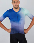 SPORTFUL Cycling short sleeve jersey - BOMBER - blue/green