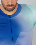 SPORTFUL Cycling short sleeve jersey - BOMBER - blue/green