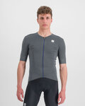 SPORTFUL Cycling short sleeve jersey - MONOCROM - anthracite