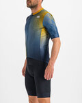 SPORTFUL Cycling short sleeve jersey - ROCKET - blue/yellow