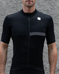 SPORTFUL Cycling short sleeve jersey - GIARA - black