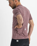 SPORTFUL Cycling short sleeve t-shirt - GIARA - purple