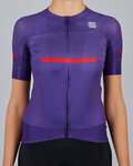SPORTFUL Cycling short sleeve jersey - EVO - purple