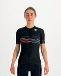 SPORTFUL Cycling short sleeve jersey - VELODROME - black