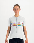 SPORTFUL Cycling short sleeve jersey - VELODROME - white