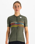 SPORTFUL Cycling short sleeve jersey - VELODROME - green