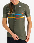 SPORTFUL Cycling short sleeve jersey - VELODROME - green