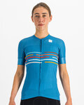 SPORTFUL Cycling short sleeve jersey - VELODROME - blue