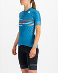 SPORTFUL Cycling short sleeve jersey - VELODROME - blue