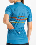 SPORTFUL Cycling short sleeve jersey - VELODROME - blue
