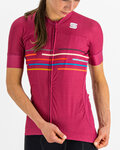 SPORTFUL Cycling short sleeve jersey - VELODROME - cyclamen