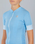SPORTFUL Cycling short sleeve jersey - MONOCROM - light blue