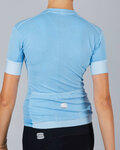SPORTFUL Cycling short sleeve jersey - MONOCROM - light blue