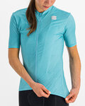 SPORTFUL Cycling short sleeve jersey - FLARE - light blue
