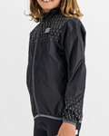 SPORTFUL Cycling windproof jacket - KID REFLEX - black