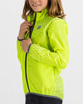 SPORTFUL Cycling windproof jacket - KID REFLEX - yellow
