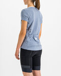 SPORTFUL Cycling short sleeve t-shirt - GIARA - light blue