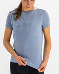 SPORTFUL Cycling short sleeve t-shirt - GIARA - light blue