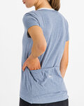 SPORTFUL Cycling short sleeve t-shirt - GIARA - light blue