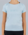 SPORTFUL Cycling short sleeve t-shirt - GIARA - light blue