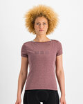 SPORTFUL Cycling short sleeve t-shirt - GIARA - purple