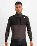 SPORTFUL Cycling thermal jacket - SUPERGIARA - brown
